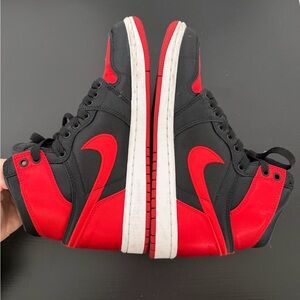 Jordan 1 Satin Red and Black High top